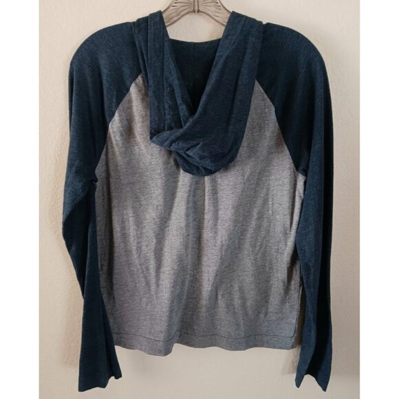 3/10 A&F Abercrombie Kids Jersey Light Full Zip Hoodie XL Gray  Blue - Picture 4 of 8